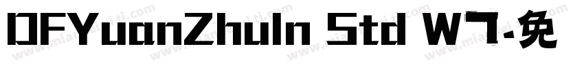DFYuanZhuIn Std W7字体转换